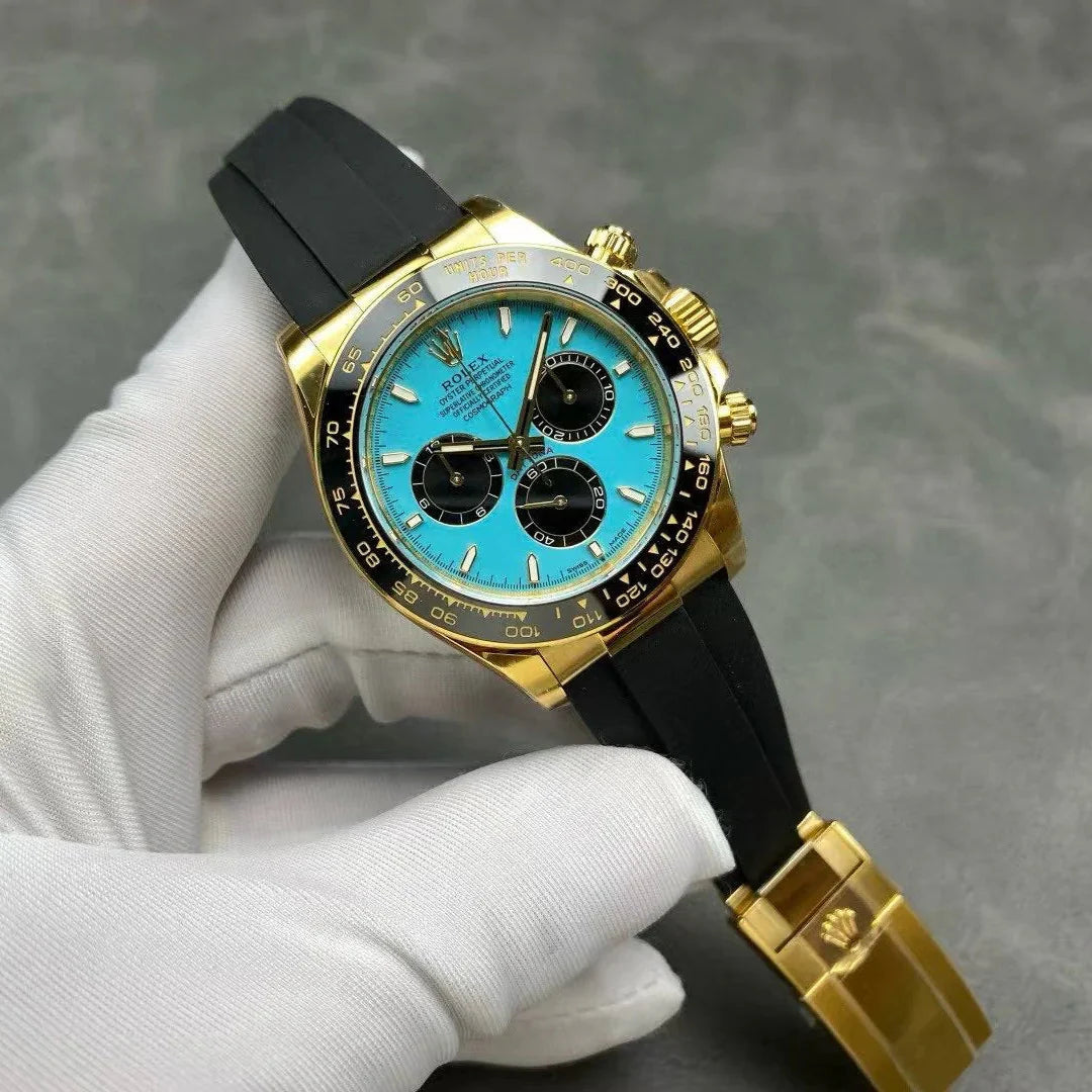 Rolex Daytona Cosmograph Gold Oysterflex Tiffany Dial 116515