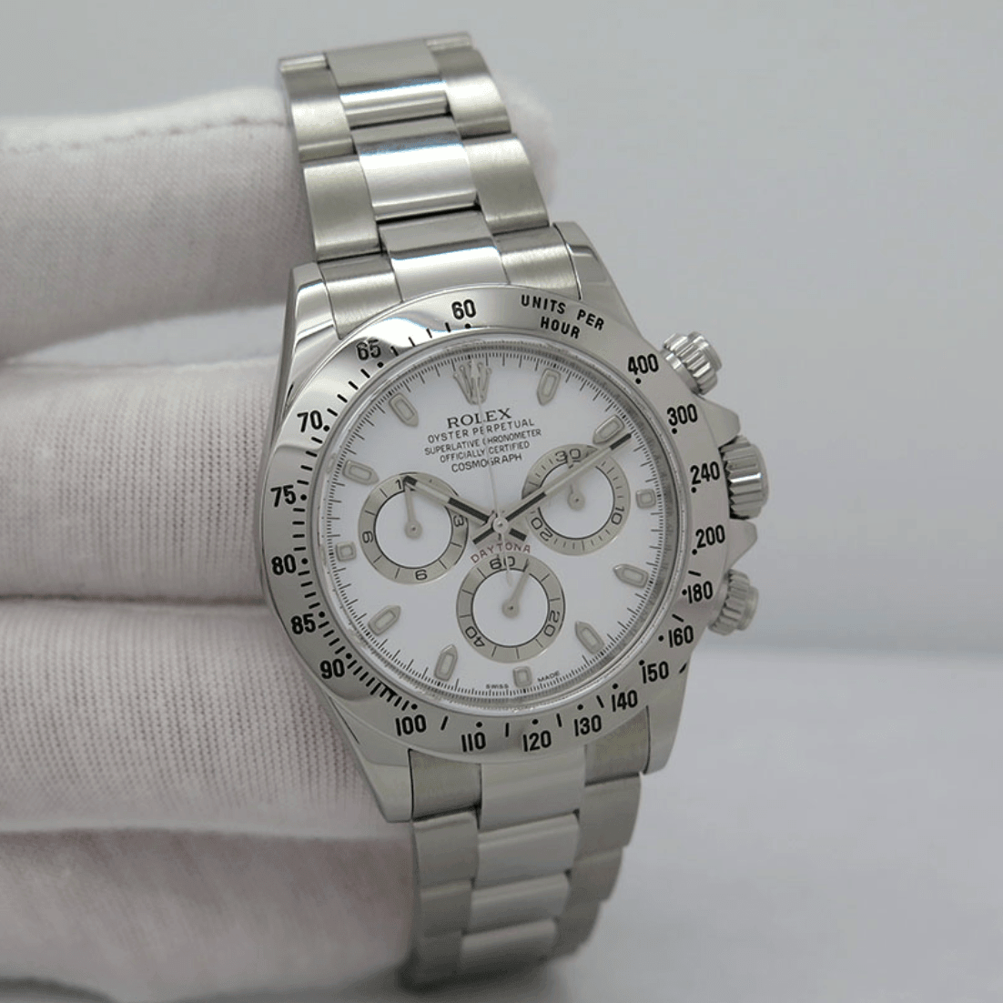 Rolex Daytona Cosmograph White Dial Steel 116520