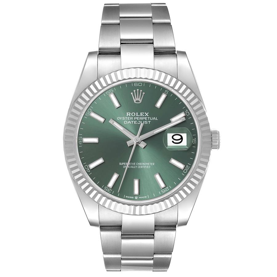  Rolex Datejust 41 Steel Mint Green Dial 126334