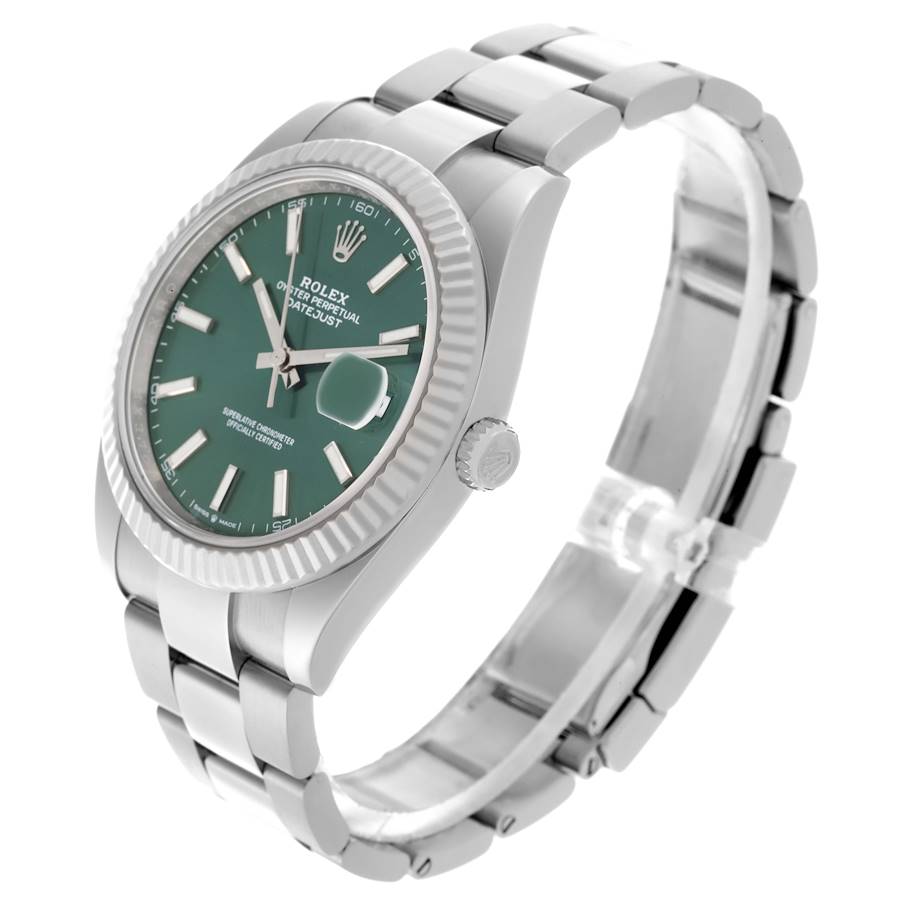  Rolex Datejust 41 Steel Mint Green Dial 126334
