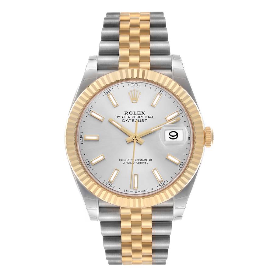 Rolex Datejust 41mm Gold Silver Dial Jubilee Steel Gold 126333