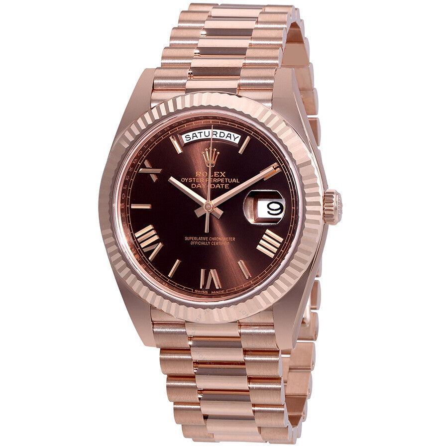 Rolex Day-Date Rose Gold Chocolate Dial 40mm