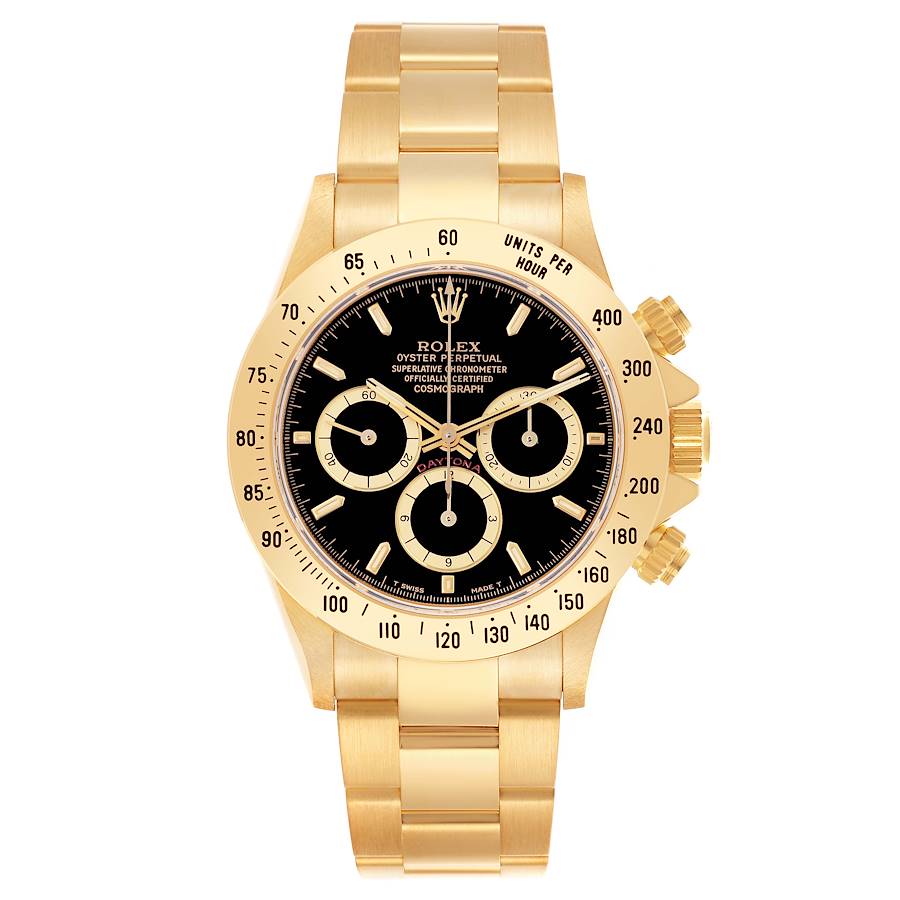 Rolex Daytona Cosmograph Gold Black Dial 16528