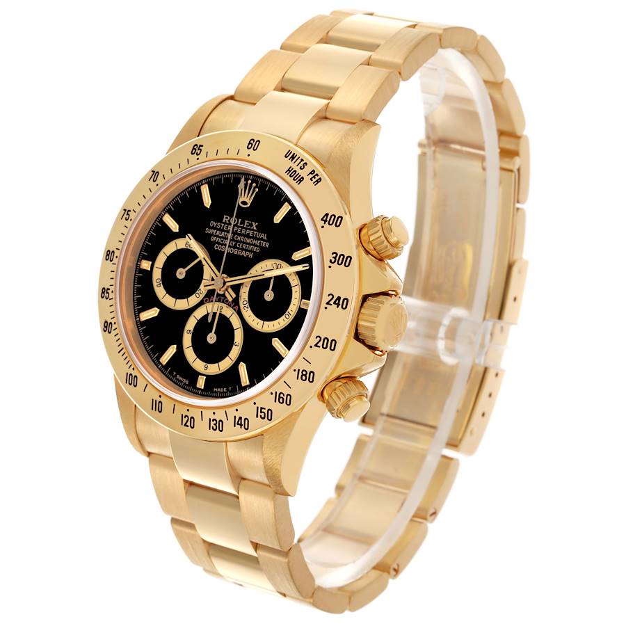 Rolex Daytona Cosmograph Gold Black Dial 16528