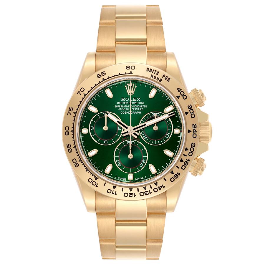 Rolex Daytona Cosmograph Gold Green Dial 116508