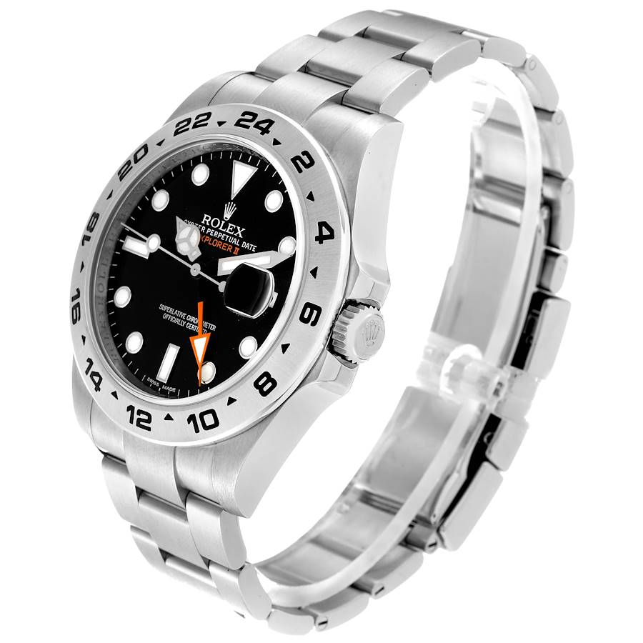 Rolex Explorer II 42 Black Dial Orange Hand Steel 216570