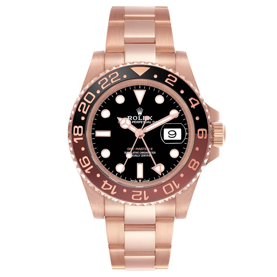 Rolex GMT-Master II Black Brown Root Beer Rose Gold 126715