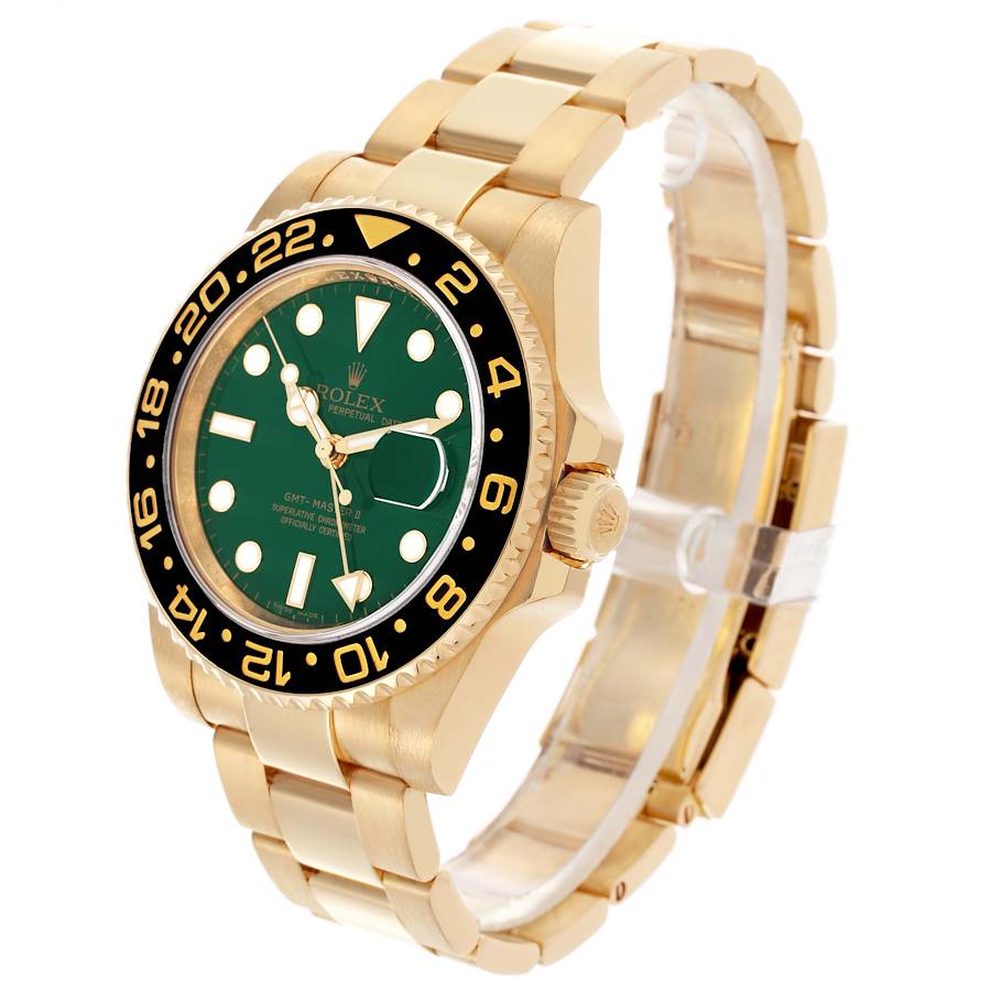 Rolex GMT-Master II Gold Green Dial 116718