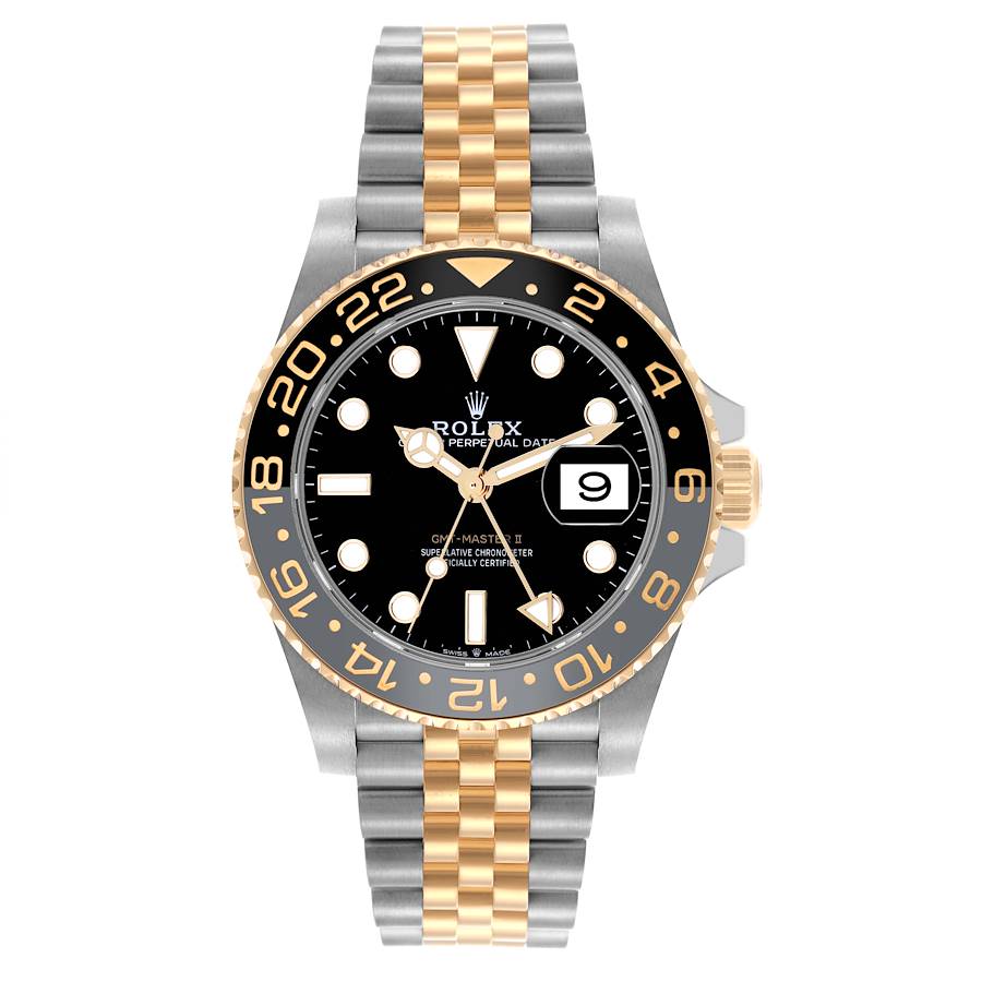 Rolex GMT-Master II Yellow Gold Jubilee Steel Grey Bezel 126713