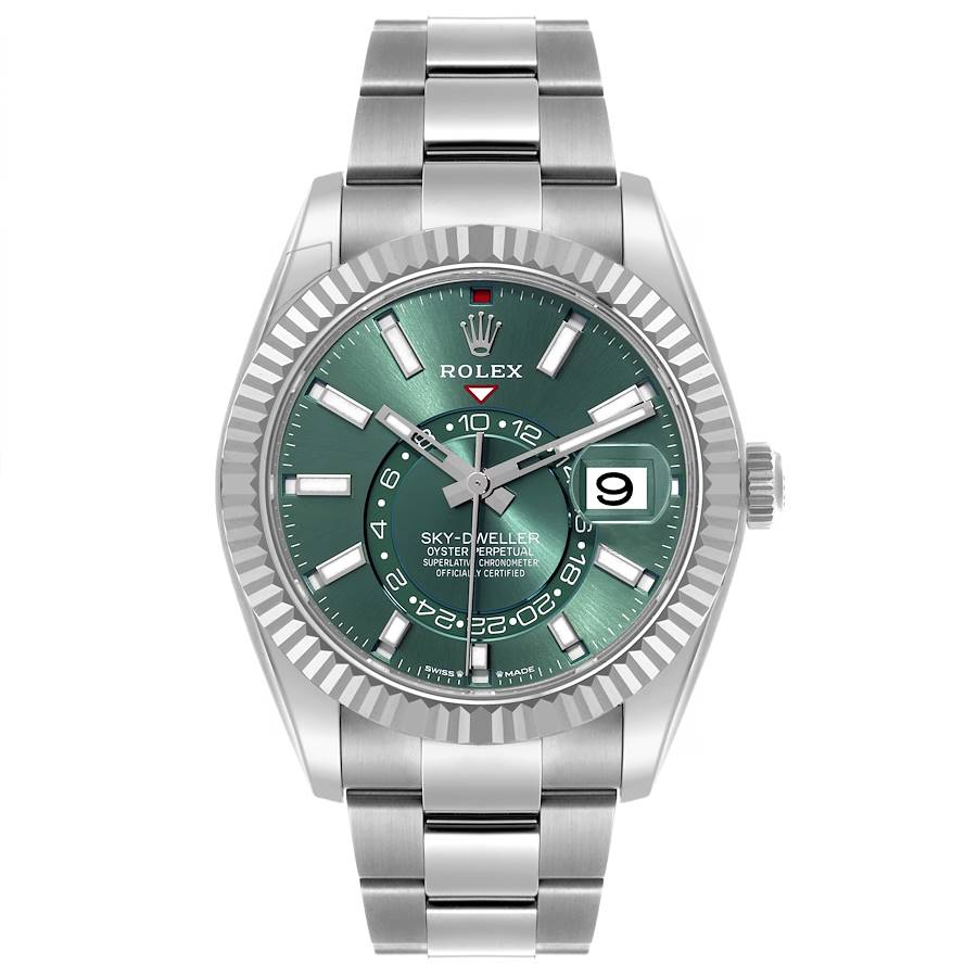 Rolex Sky Dweller 42mm Steel Green Dial 336934