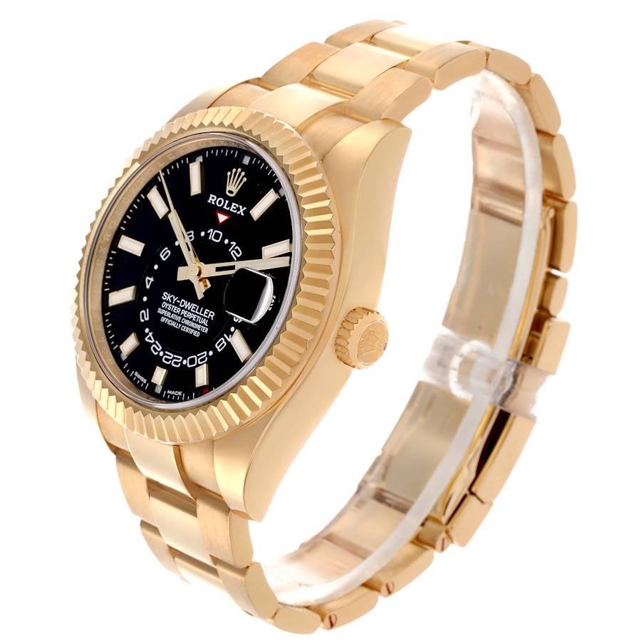 Rolex Sky Dweller Gold Black Dial 326938