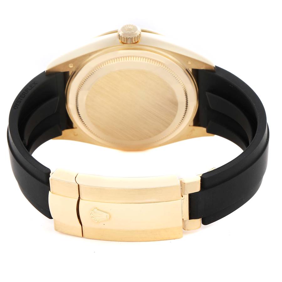 Rolex Sky Dweller Gold White Dial Oysterflex 326238