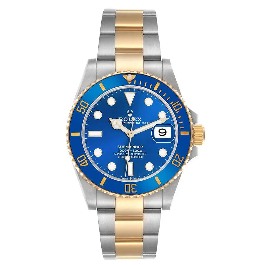 Rolex Submariner 2-Tone Blue Ceramic Bezel 116613LB