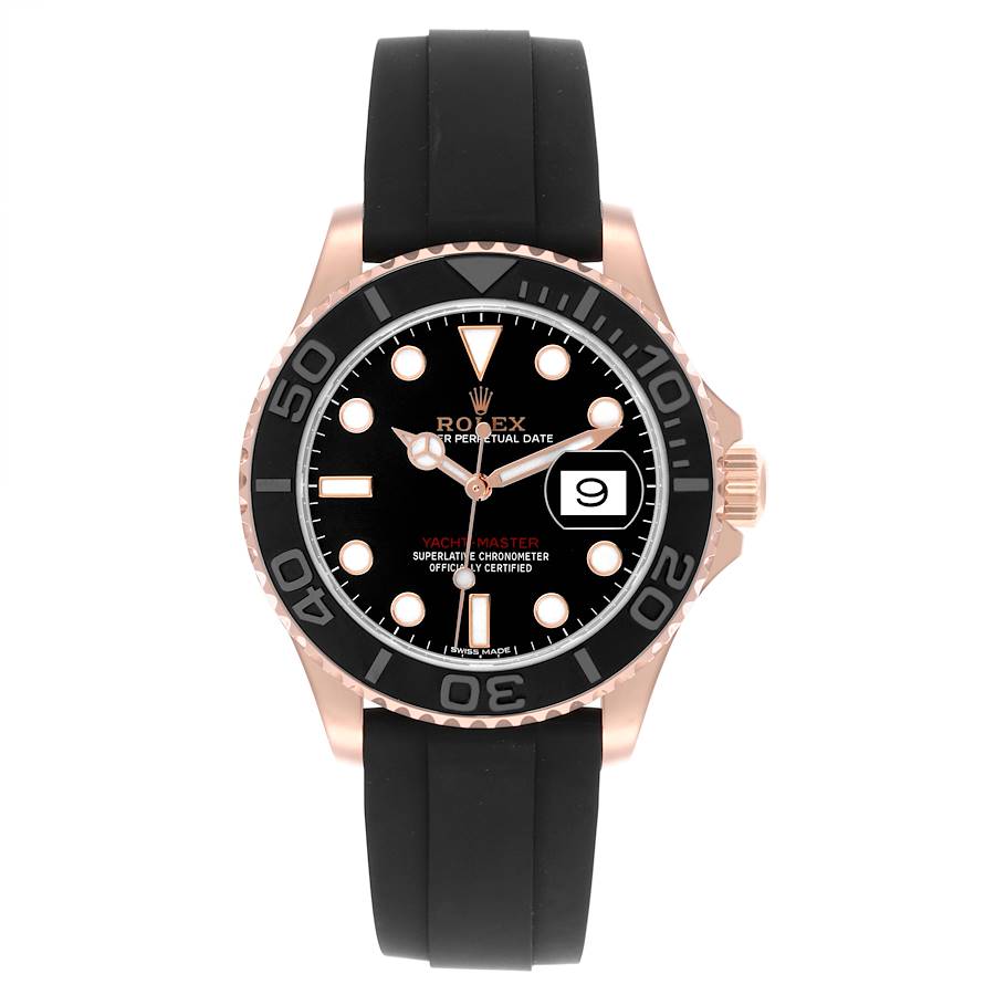 Rolex Yacht-Master 42mm Rose Gold Oysterflex Bracelet 116655