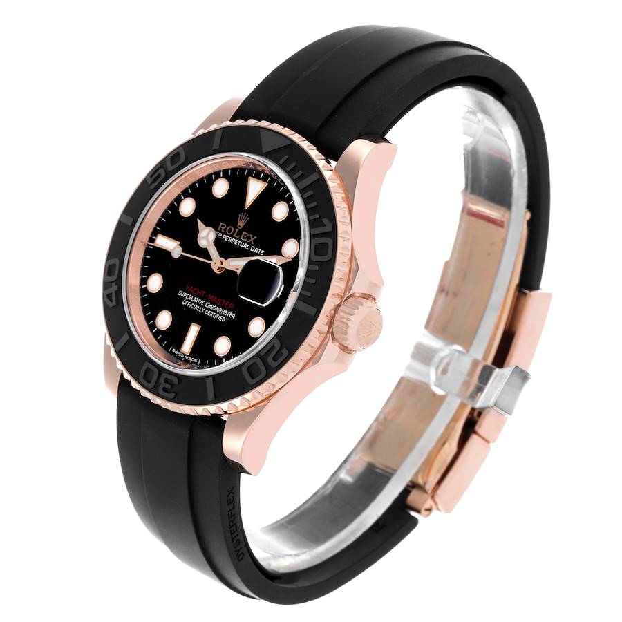 Rolex Yacht-Master 42mm Rose Gold Oysterflex Bracelet 116655
