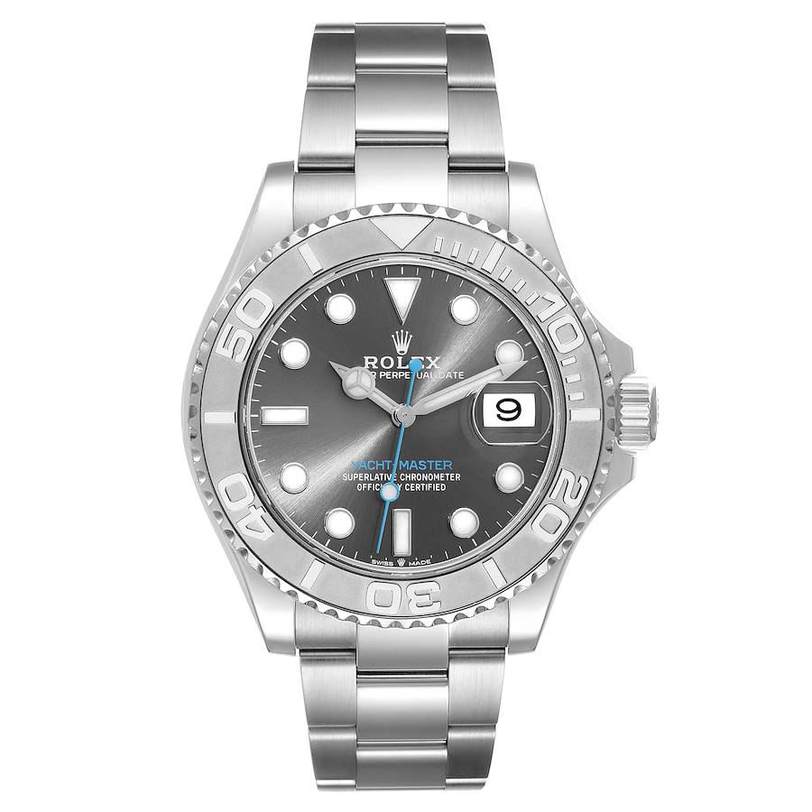 Rolex Yacht-Master Steel Platinum Bezel Rhodium Dial 126622