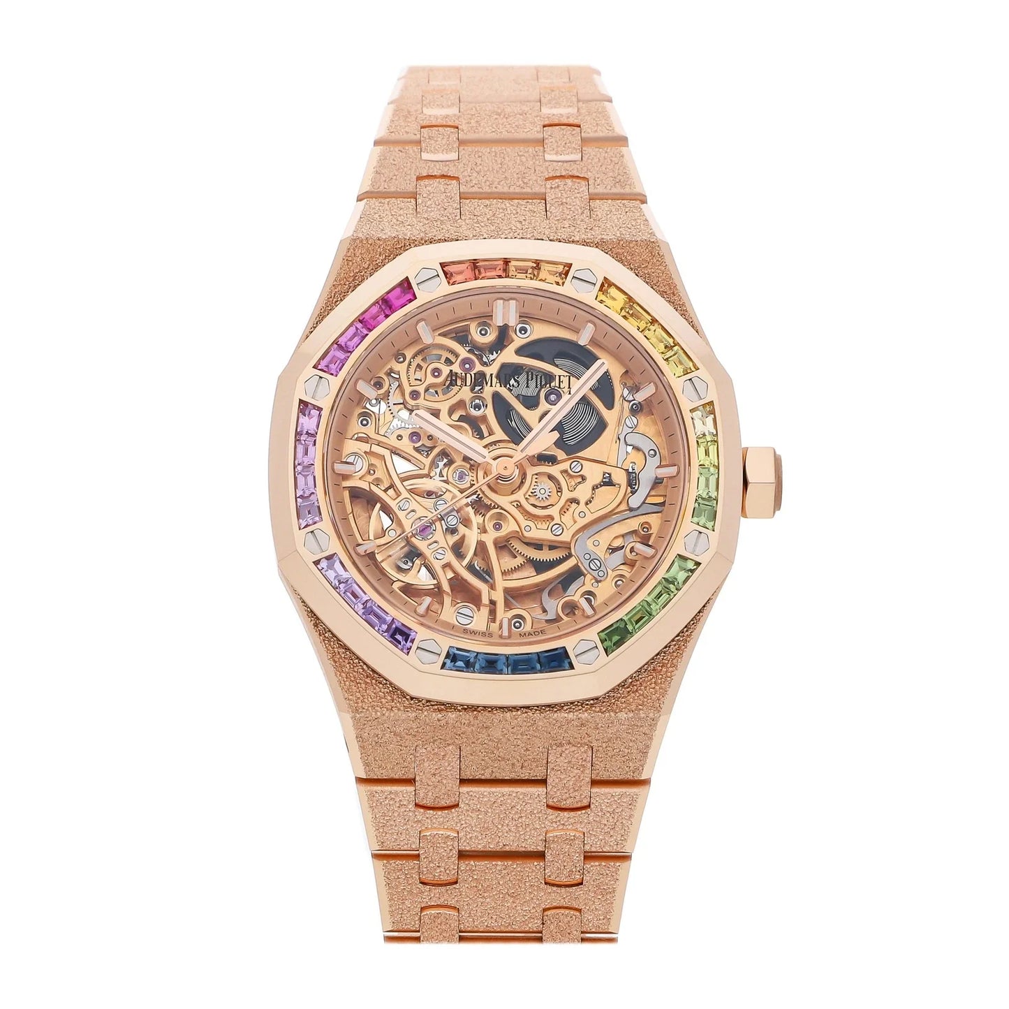 Audemars Piguet Royal Oak Double Balance Wheel Openworked Frosted Rose Gold 41mm 15468OR