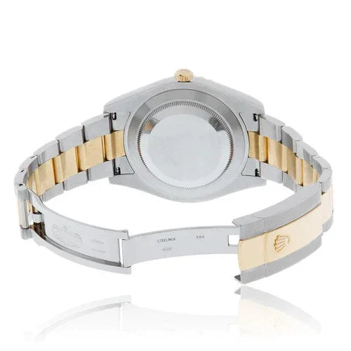 Rolex Datejust Black Dial Steel Yellow Gold Oyster 41mm